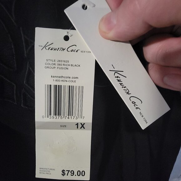 NWT Kenneth Cole Reaction Plus Size Sleeveless Blouse - Picture 5 of 6